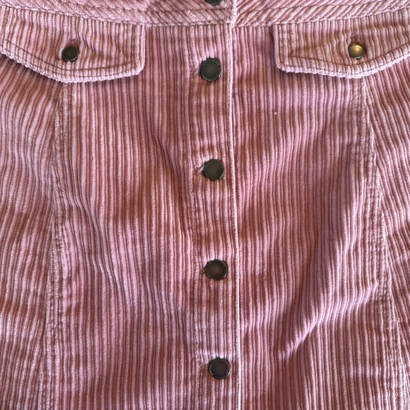 DIVIDED H&M Short skirt Pink/corduroy - Ladies Size 10 - Picture 8 of 9